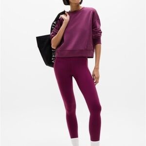 Athleta Seasoft Rib Crewneck Sweatshirt